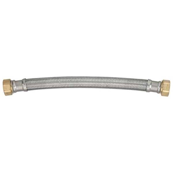 Homewerks 7213-18-34-1 0.75 FIP x 18 in. Braided Stainless Steel Water Heater Connector 173318 - main